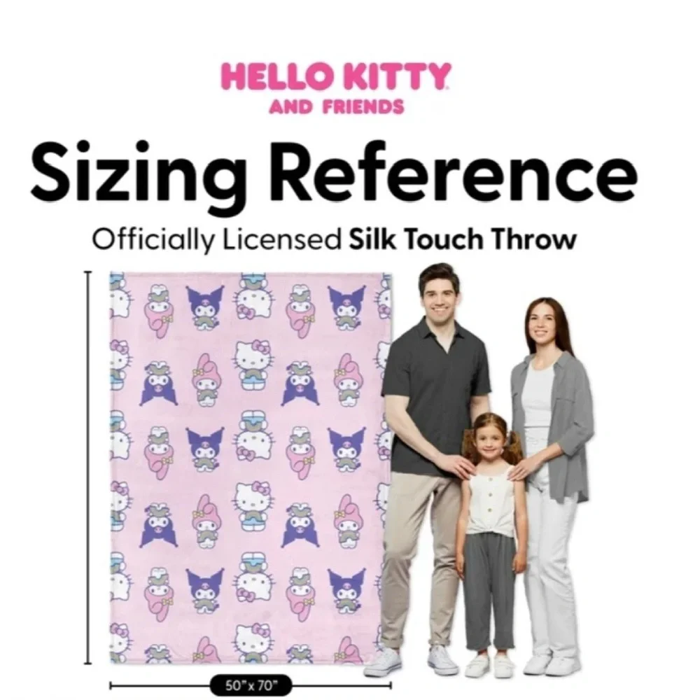 Hello Kitty “Sharing Sweet” Ultra Fine Faux Fur Throw (NWT)